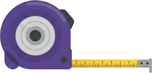 Tape measure representing intervals and musical distances on guitar